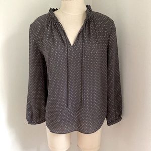Gray Loft Polka Dot Top